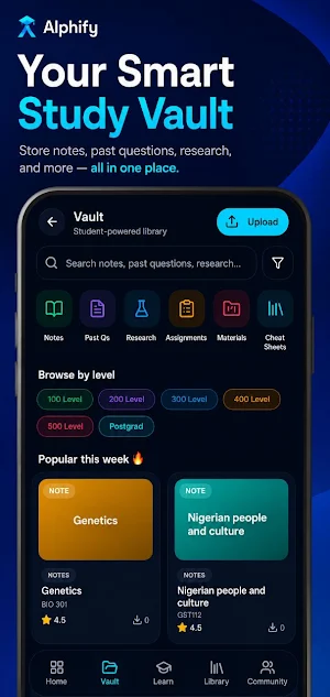 Alphify - AI Study Tool Screenshot 1