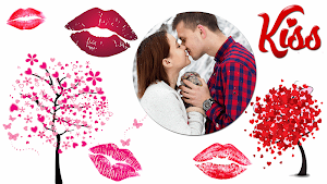 Kiss GIF Photo Frame Editor Screenshot 0
