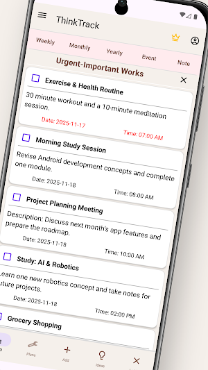 ThinkTrack To-Do & Reminder Screenshot 1
