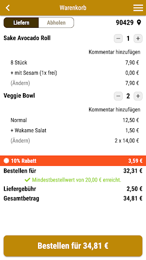 Sushi Touch Nürnberg Screenshot 1
