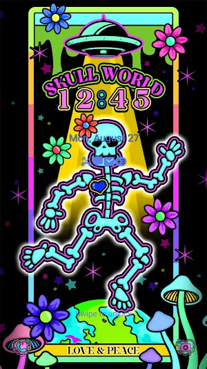 Happy Skull World - Wallpaper Screenshot 1
