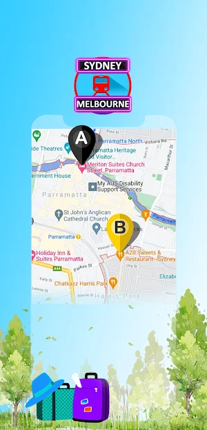 Sydney & Melbourne Transit : NSW live train & bus Screenshot 1