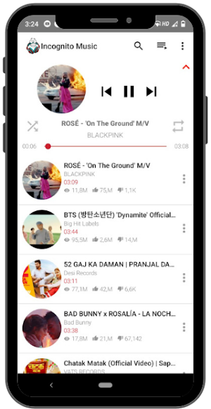 Incognito Music (Ad Free Music) Screenshot 2