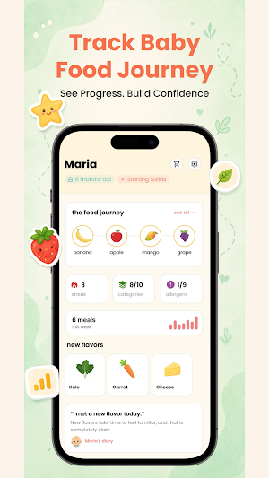 Pippin: BLW Baby Food Tracker Screenshot 1