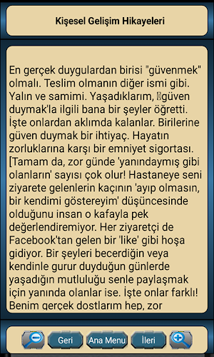 Yeni Kişisel Gelişim Hikayeler Screenshot 3