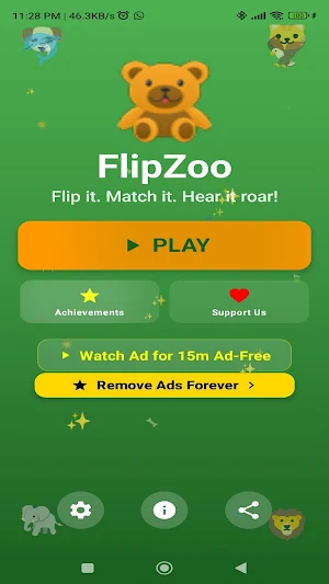 FlipZoo : Match & Hear it Roar Screenshot 2