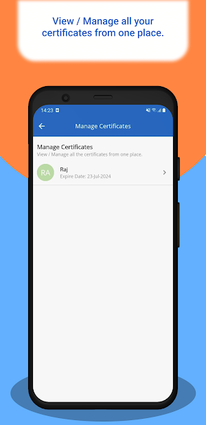 eMudhra Mobile PKI Screenshot 2