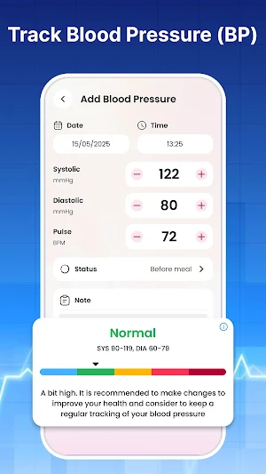Heart Beat: Blood & HR Monitor Screenshot 2