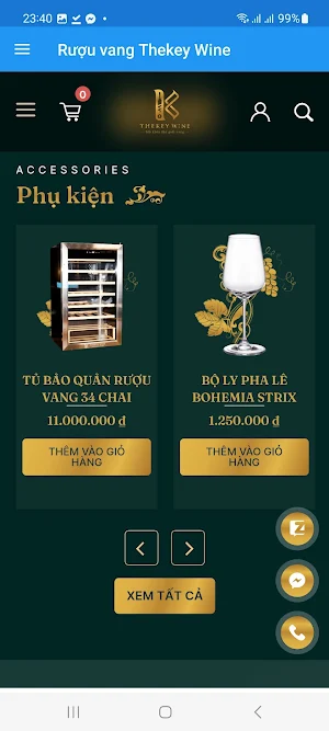 Rượu vang Thekey Wine Screenshot 0