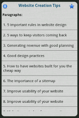 Website Creation Tips Screenshot 1