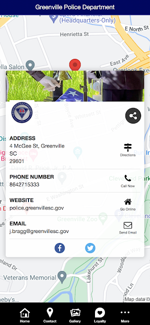 Greenville Police Department Screenshot 2