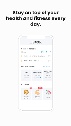 Legacy Racquet Fitness Club Screenshot 1