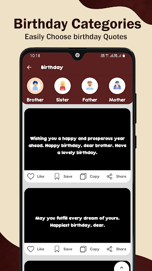 Quowish - Quotes, Wishes and S Screenshot 3