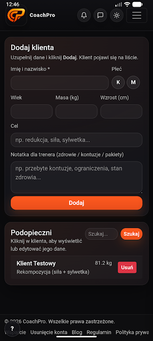 CoachPro Screenshot 2