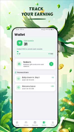 Cash Falcon - Earn Rewards Screenshot 2