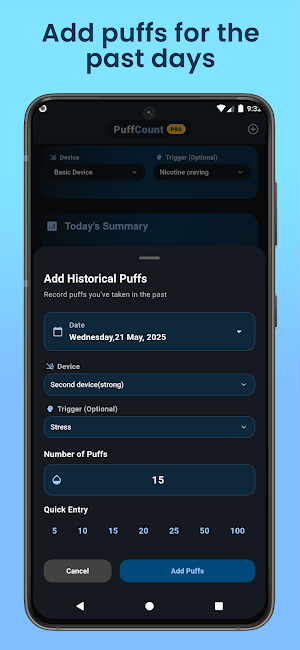 Quit Vaping - Quit Tracker Screenshot 1