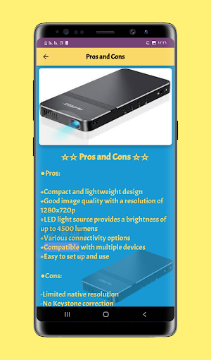 Akaso projector review Screenshot 2