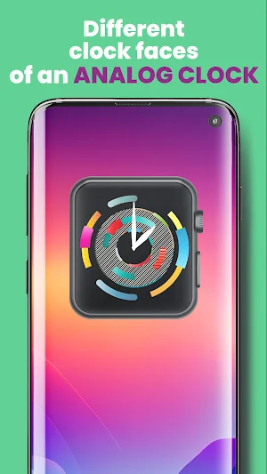 Colorful Clock App and Widget Screenshot 1