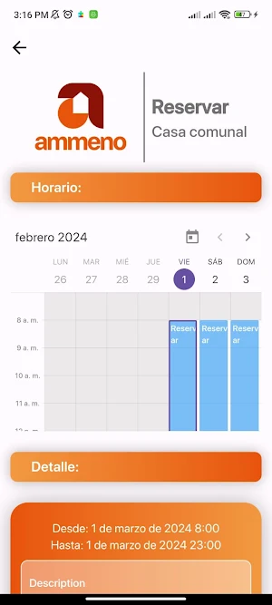 Ammeno App Screenshot 2
