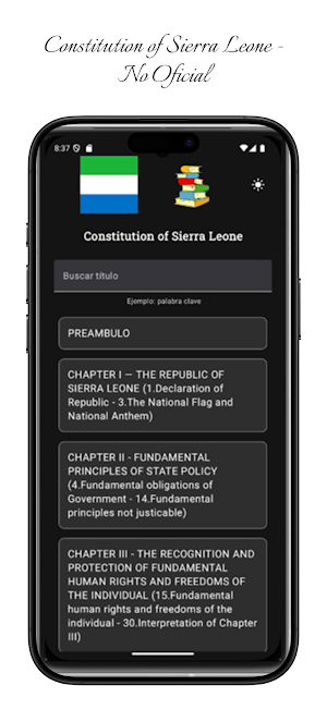 Constitution of Sierra Leone Screenshot 2