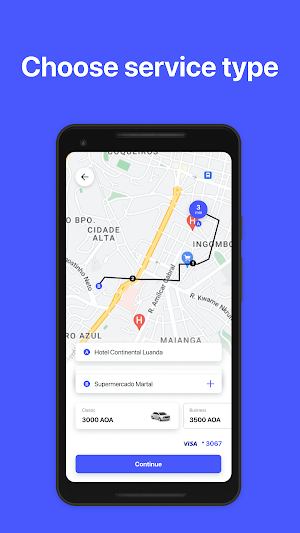 ESPAES: Angola Taxi Rides Screenshot 2