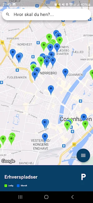 Erhvervsparkering København Screenshot 1