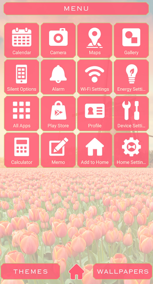 Tulip Field Theme +HOME Screenshot 1