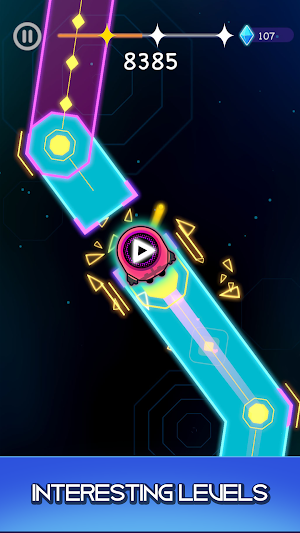 Dancing Tiles Rush: Magic Ball Screenshot 1