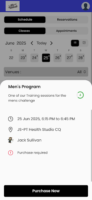 JS-PT Health Studio Screenshot 0