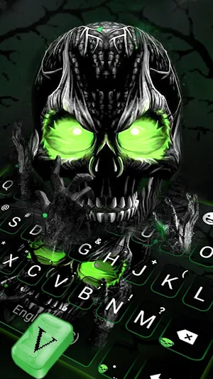 Horror Skull 3d Keyboard Theme Screenshot 1