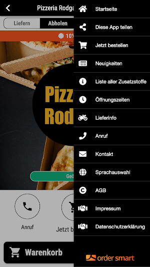 Pizzeria Rodgau Lieferservice Screenshot 2
