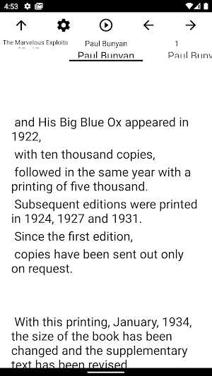 Book, The Marvelous Exploits of Paul Bunyan Screenshot 1