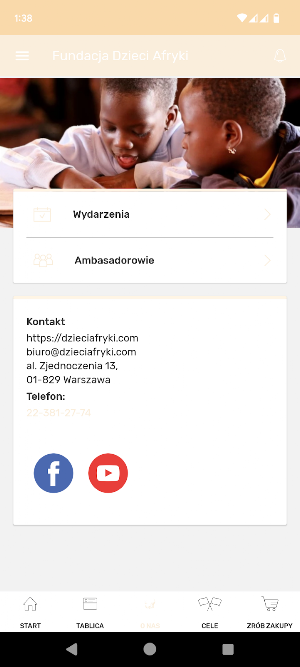 Fundacja Dzieci Afryki Screenshot 3