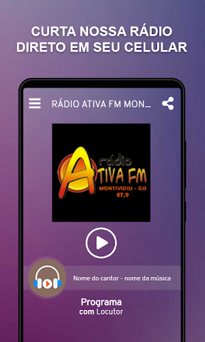 Rádio Ativa FM Montividiu Screenshot 0
