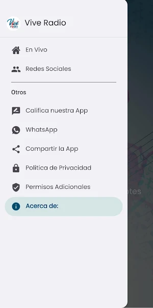 Vive Radio Screenshot 2