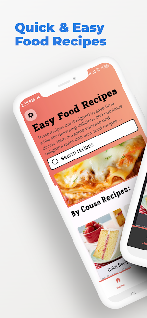 Easy and Quick Food Recipes Screenshot 0
