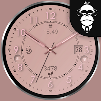 Rose gold elegant watch face