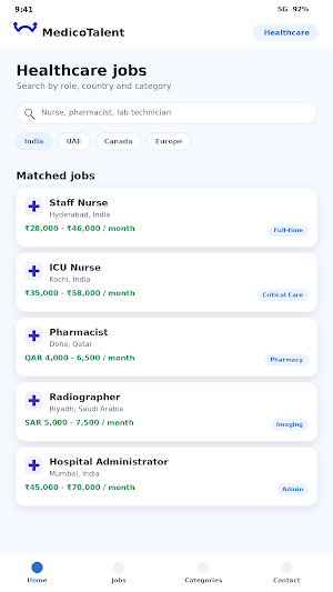 MedicoTalent Screenshot 2