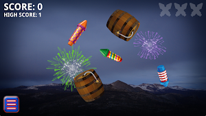Fireworks Finger Fun Game Screenshot 2