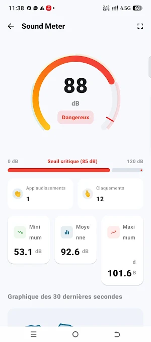 Sound & Silence Meter Screenshot 2