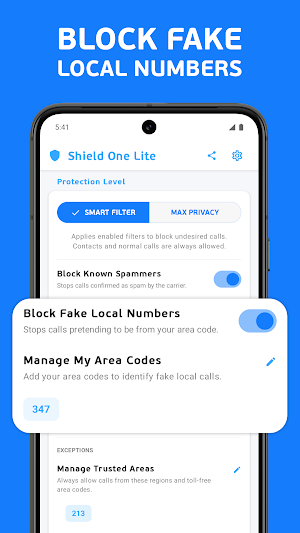 Shield One Lite: Call Blocker Screenshot 1