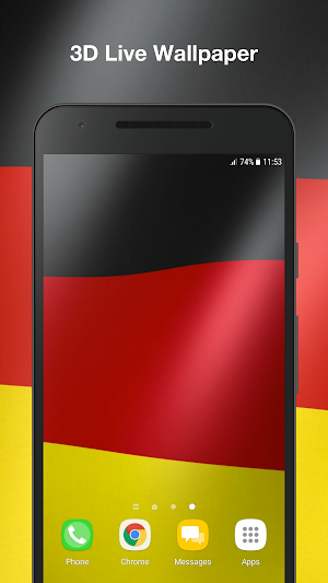 Real Germany Flag Live Wallpaper Screenshot 0