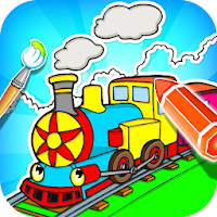Train Coloring Book Game
