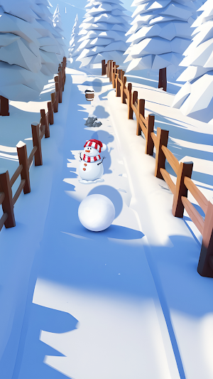 SnowBall Rolling & Runner Game Screenshot 2