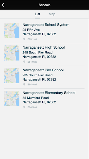 Narragansett School District Screenshot 1