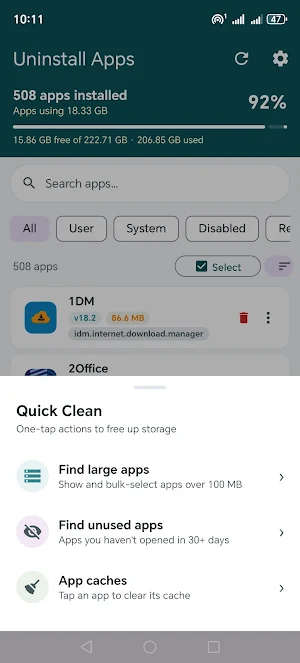 Uninstall Apps Screenshot 3