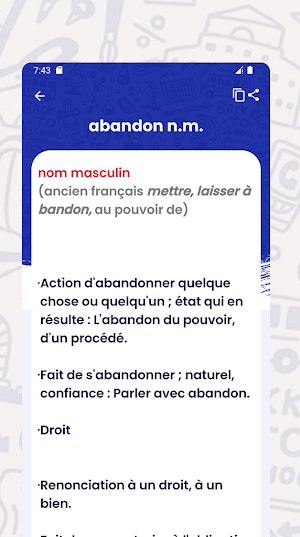 Dictionnaire Francais Screenshot 2