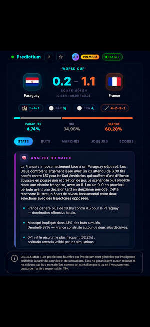 Predictium — Football Stats Screenshot 2