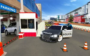 Police Car Spooky Stunt Parking: Extreme driving Screenshot 0