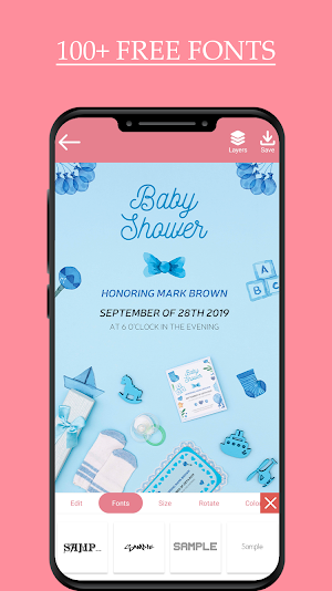 Baby Shower Invitation Maker Screenshot 3
